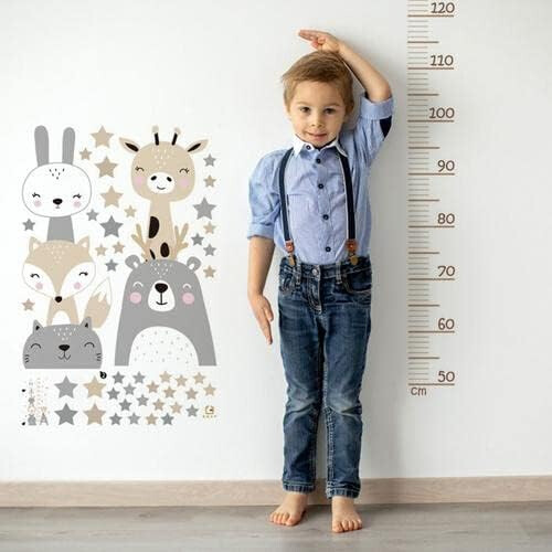 Height Chart Wall Decals, Growth Chart Wall Sticker for Kids, Nursery Wall Decor 1