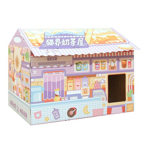 Σπιτάκι ξυσίματος γάτας για γάτες εσωτερικού χώρου, ασφαλή υλικά για κατοικίδια,