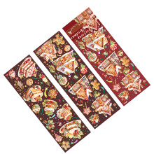 Weihnachts-Schmuckstickers PET Einfach Abziehbar Blumen 2 Bögen 60x178mm