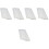 500 Pcs Makeup Brush Grille Travel White 4