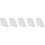 500 Pcs Makeup Brush Grille Travel White 9