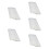 500 Pcs Makeup Brush Grille Travel White 10