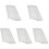 500 Pcs Makeup Brush Grille Travel White 2