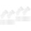 10Pcs White Decorative Satin Table Runners for Wedding and Home Decor 6