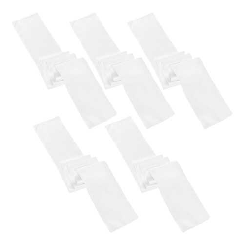 10Pcs White Decorative Satin Table Runners for Wedding and Home Decor 1