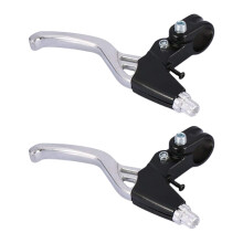 4 Pairs Bicycle Handle Aluminum Alloy Brake Pads Metal