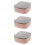 3 Count Wire Storage Case Desktop Organizer Organisers Cable Pink 8