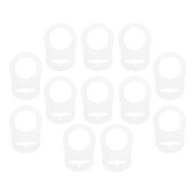 12 siliconen fopspeenclips adapter fopspeenring accessoires