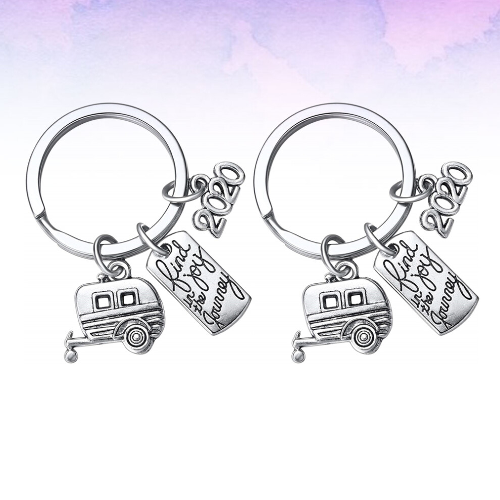 2Pz Portachiavi Organizer Leggeri In Metallo Per Auto E Casa