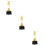3Pièces Trophées Danse Ballet Or Pour Cadeaux Décoration 9