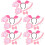 5Ensembles Bandeau Oreilles De Et Queue Cosplay Rose 8