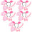 5Ensembles Bandeau Oreilles De Et Queue Cosplay Rose 9