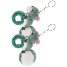 2Pz Braccialetti Morbidi Verde Scoiattolo Plush Per Bambini