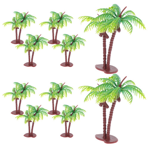 30 Pezzi Alberi Cocco Miniatura Artificiali Per Decorazioni 1