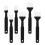 6Pz Set Olio Barbecue Nero Manico Ergonomico 10