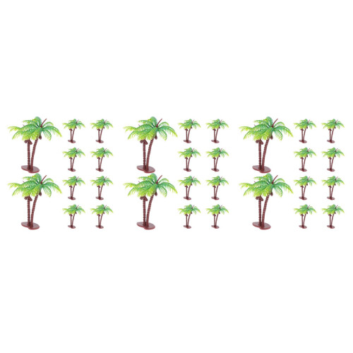 30 Pezzi Alberi Cocco Miniatura Artificiali Per Decorazioni 2