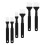 6Pz Set Olio Barbecue Nero Manico Ergonomico 11
