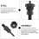 Kit Nut Aço Preto Para Com Mandril Ergonômico Durável 9