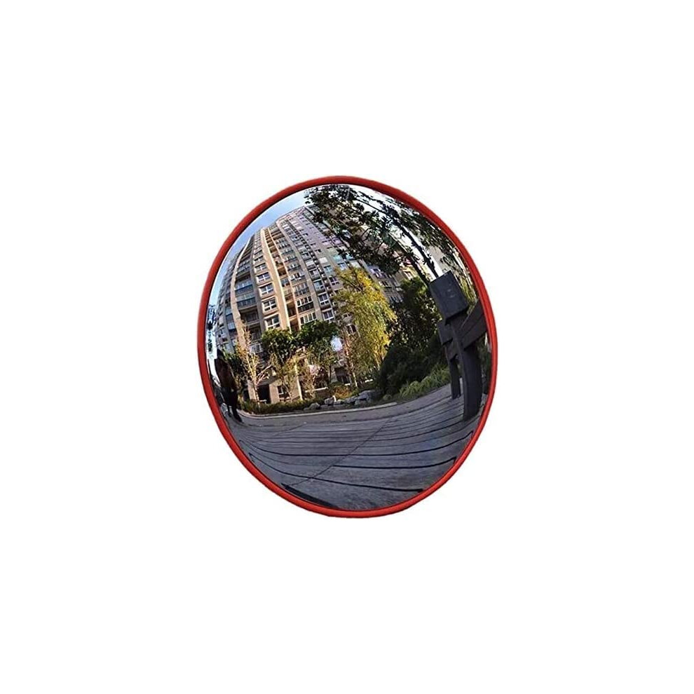 80Cm Convex Safety Mirror Wide Angle View For Driveway Garage Traffic Weatherproof Design 9365049073684