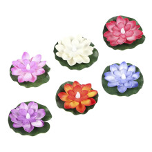 Lotus Floating Water Lamp Pond Aquatic Aquarium Substrate Air Pack of 6