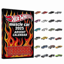 25-26 Hot Wheels Muscle Cars 2025 Advent Calendar 24 Days of Toy Cars