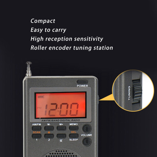 Two Band Portable Pocket Radio with Easy Interface and Great Reception 2