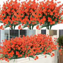 No Maintenance Artificial Flowers, Indoor & Outdoor Use Vibrantly Colored, 8Pcs Flexible Stems for Creative Arrangements, Lifelike Appearance Adds Cha