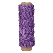 Polyester Waxed String for Book Binding, Waxed Thread 210D Flat Wax Cord for Leather Sewing Hand Weaving DIY, Durable Sewing Thread for Braiding Jewel