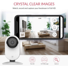 1080p WLAN-IP-Kamera für Zuhause, 1080p HD-Video, Weitwinkelobjektiv mit einstellbaren Betrachtungswinkeln, KI-gestützte Personenerkennung,