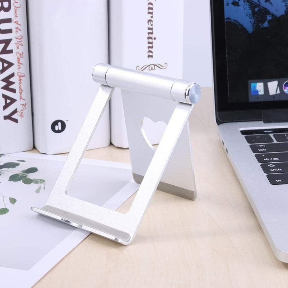 Non-Slip Base Portable Phone Holder, Foldable Cell Phone Stand With Adjustable Phone Stand For Desk, Solid Aluminum Shockproof Stand For All Smart 9128293451161