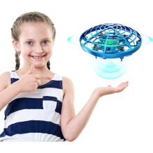 Drone robuste et sécurisé pour les enfants, doté d'une coque en toile, d'une batterie rechargeable par USB et de 2 vitesses, et piloté à la main.