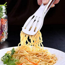 Elegante serveertang, keukentang - antiaanbaklaag, ergonomisch, roestvrij staal, robuust, voedselveilig materiaal, perfect voor het serveren van