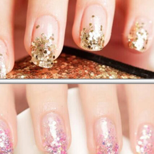 DIY Nail Art με γκλίτερ, πούλιες και κρύσταλλο, ολογραφικό χοντρό γκλίτερ, μη τοξικό 1