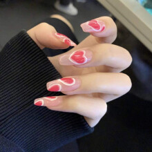 Convient à la plupart des doigts. Faux ongles en acrylique à pression, qualité professionnelle, durables, pour femmes et filles (12 tailles