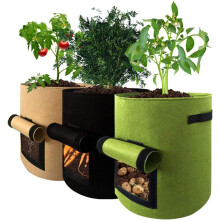Non-Woven Planter Pot for a Healthy Environment, Ventilated Fabric Grow Bags for Great Drainage and Easy Gardening