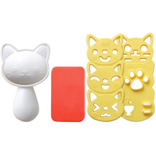 Adorable Sushi Creator, Multipurpose Rice Ball Mold for Vibrant Kitchen Experiences, Cartoon Dog Pattern Nori Kitchen Rice Decor Kits, User-friendly