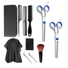 Foarfece de îngrijire pentru animale de companie, din oțel inoxidabil din titan rezistent, design ergonomic, vârfuri rotunde de siguranță, kit