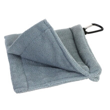 Toalha de limpeza premium para tacos de golfe, de microfibra fina com rápida absorção, secagem rápida e leve, ideal para pendurar na cintura e