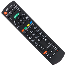 Controle remoto universal que brilha no escuro para TVs Panasonic LED/LCD/Plasma, fácil instalação de pilhas e compatibilidade com diversos