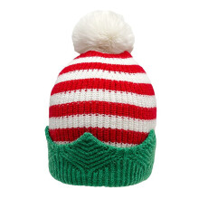 Chapeaux de père noël tricotés, bonnets rayés pour-Section 3