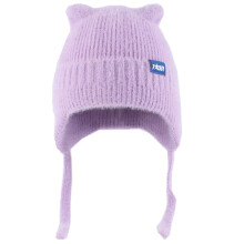 Chapeau en fourrure pour femmes, enveloppe de tête, ours-Violet