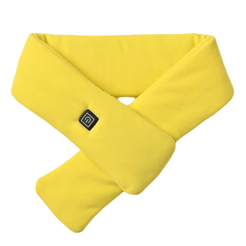 Écharpe chauffante rechargeable par USB, cache-cou-Jaune vif