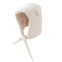 Chapeau à capuche chaud unisexe, doublure en fourrure,-Blanc