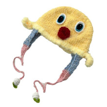 Chapeau de canard surdimensionné en Crochet et oreillettes,