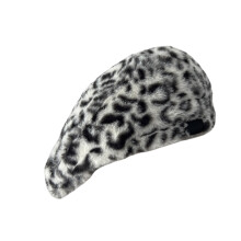 Chapeau d'artiste en peluche pour femmes, casquettes de-Blanc