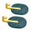 2pcs Dark Green Hooks 8.6x5.2cm High-Bearing 11