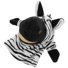 2 Unidades Brinquedo De Pelúcia Com Fantoches De Zebra Feltro