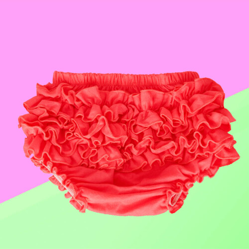 Shorts De Algodão E Vermelha Para Bebê 2