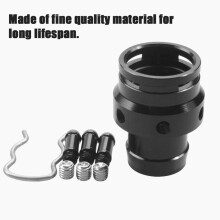 Auto-Turbo-Boost-Tap-Adapter-Kit aus Aluminium Schwarz mit BlowOff-Ventil, Schrauben