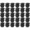 300pcs plastic locking hole plugs round furniture insert 5